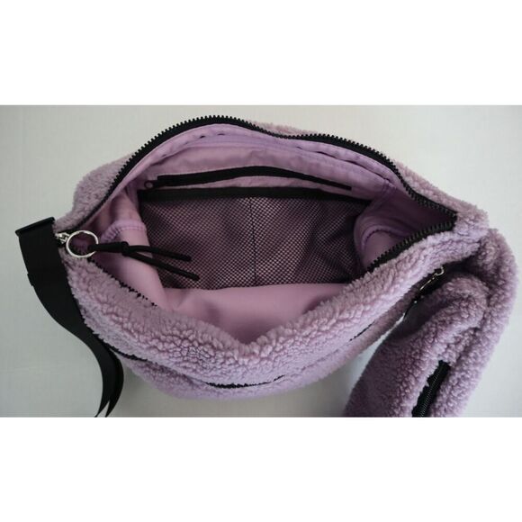 FP Movement x Free People Women's O/S Purple Overachiever Sherpa Sling Bag - Picture 6 of 10